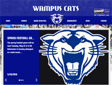 Tablet Screenshot of conwaywampuscats.com